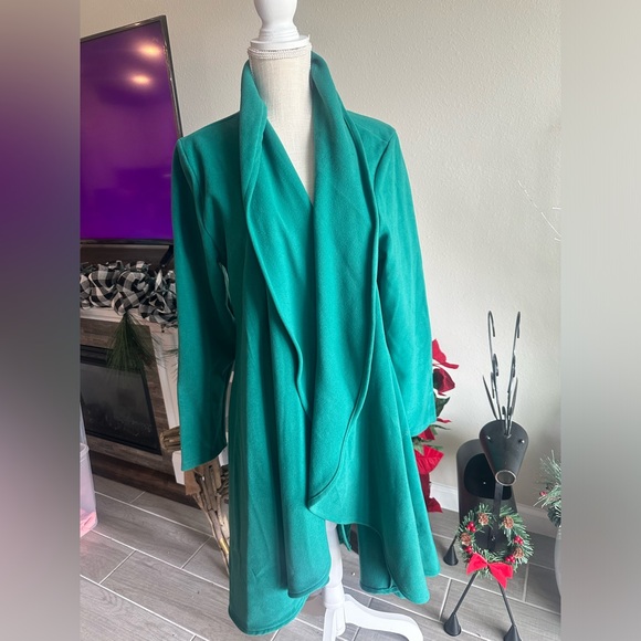 NTW Polkadot Green Peacoat - Size L - Picture 1 of 3